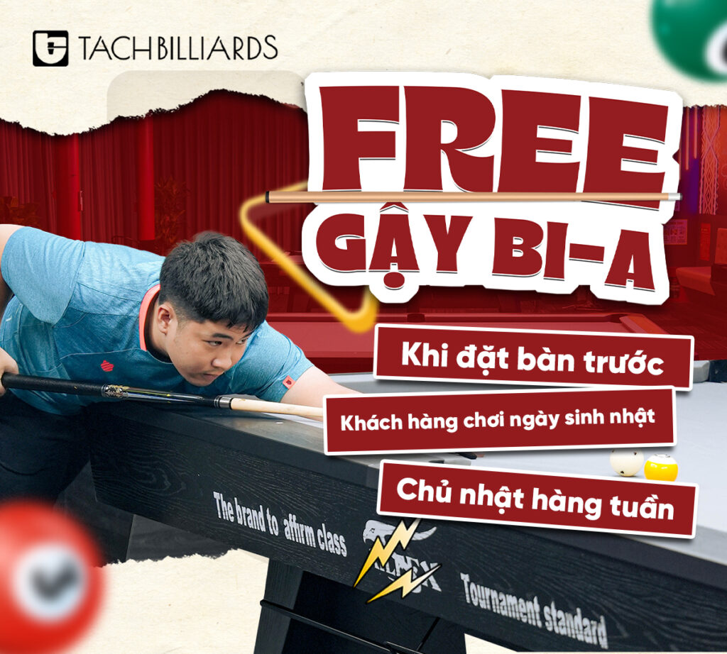 Free ngay gậy bi-a khi anh em đọc bài này