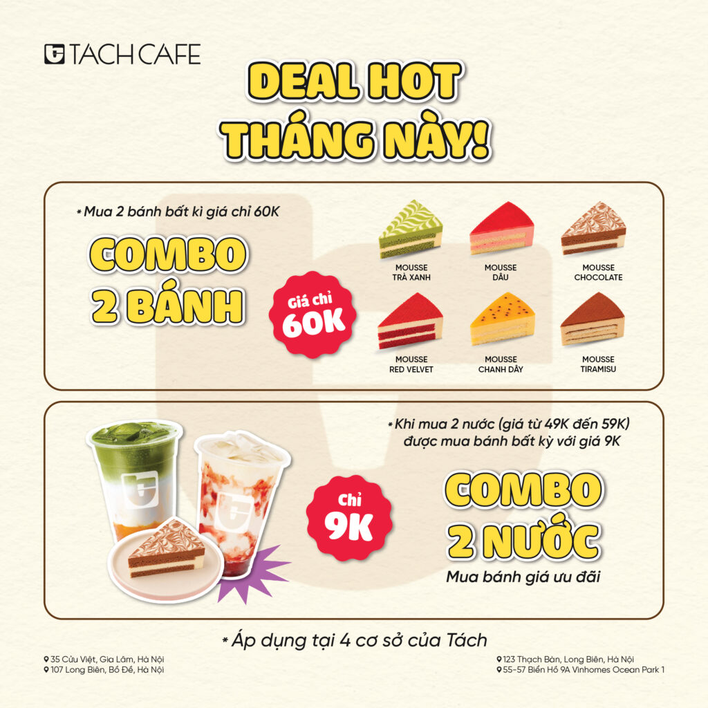 Combo 2 bánh chỉ 60K, giá gốc 106K